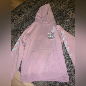 Lavender Camp Flog Gnaw Graphic Hoodie